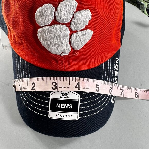 Fan Favorite Clemson Paw Cap Hat Tigers NCAA Baseball Strap Back Embroider - Picture 13 of 16